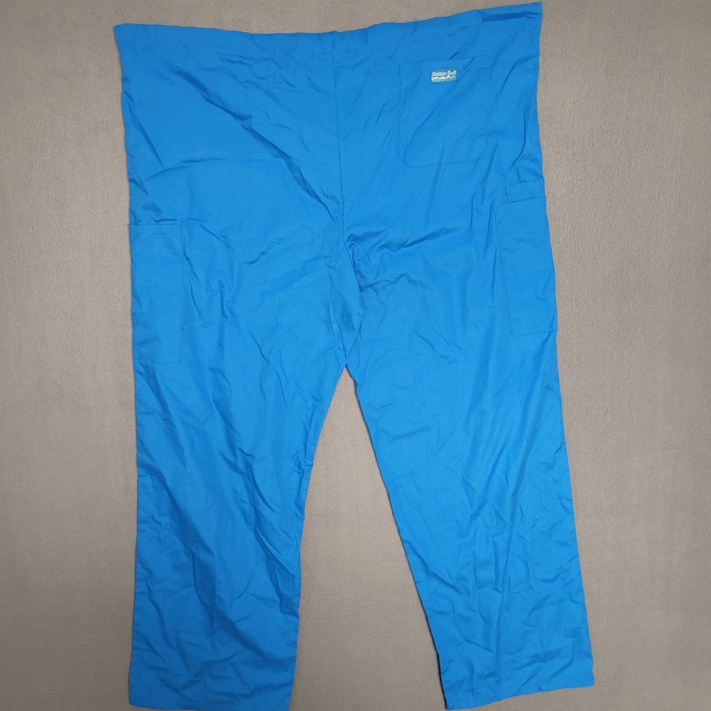 NWT Butter-Soft scrubs by UA Blue Cargo Drawstring Scrub Pants UA31C XL - Picture 3 of 10